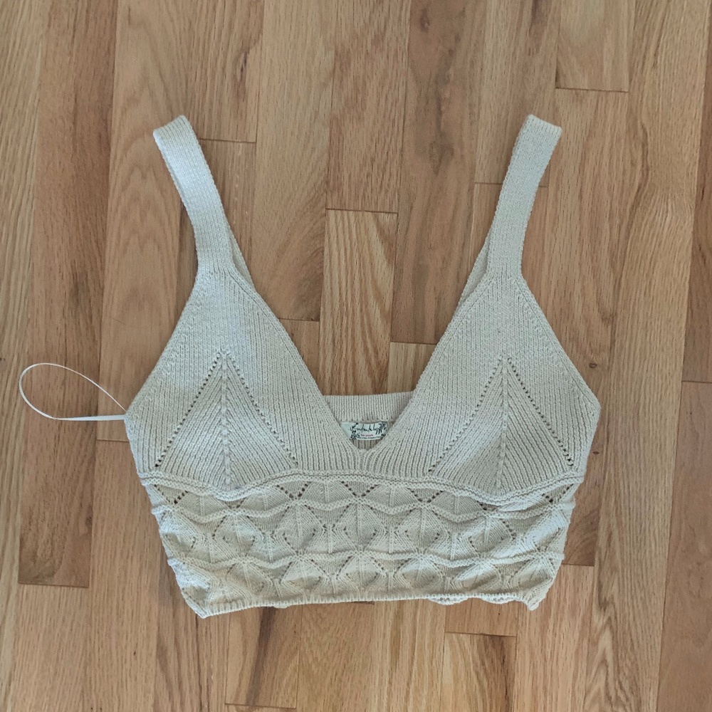 Free People Crochet Crop Top